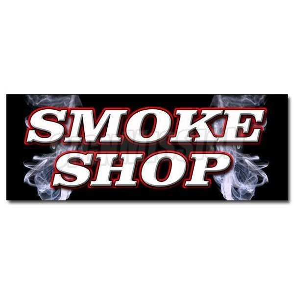 Signmission SMOKE SHOP DECAL sticker cigar cigarrettes shop hookah pipes, D-12 Smoke Shop D-12 Smoke Shop